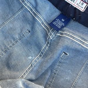 Amethyst Jeans Low-Rise Distressed Elastic Waist Denim Blue Jeggings 18 Regular